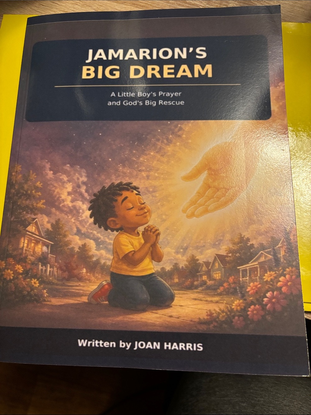 Jamarion's Big Dream Wall Art Print - Yellow & Brown